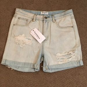 Distressed Vintage Denim Shorts